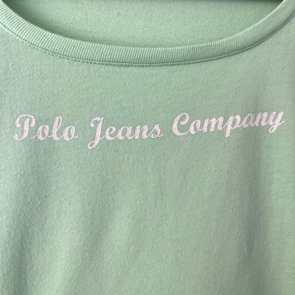Polo Jeans Co. Ralph Lauren Scoop neck Green Shirt - Picture 3 of 10